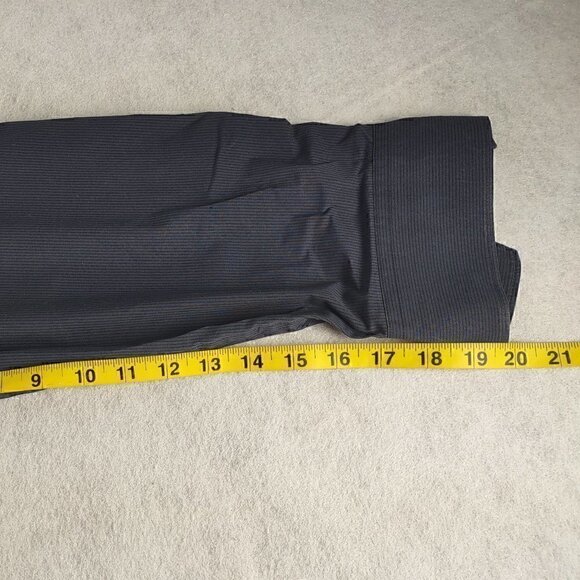 Calvin Klein Men's Non-Iron Grayish to Blue Striped Cotton Blend Dress Shirt XL - Picture 9 of 10